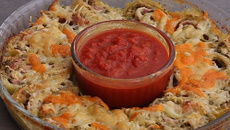 Pizza rolls fleur au pesto