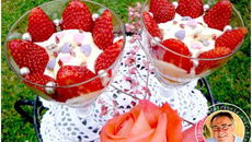 Tiramisu aux fraises et pépites de chocolat
