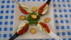 Cuillère apéritive purée de poivron - St Môret