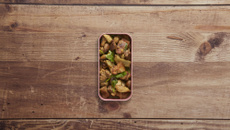 Sauté de porc aux légumes de saison