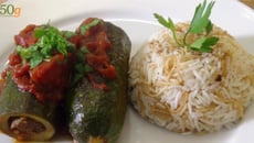 Courgettes farcies à l'orientale