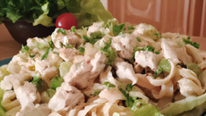 Salade de pâtes au poulet facile