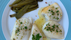 Cabillaud poêlé à l'ail blanc de Lomagne