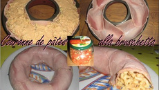 Couronne de pâtes alla brushetta