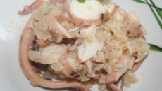 Risotto aux tentacules de calamar