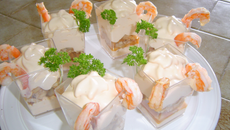 Mousses poisson crevettes