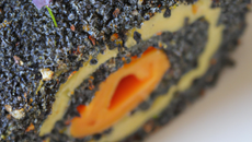 Bûche roulée aux graines de pavot