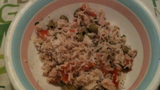 Salade de riz sans maïs