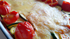 Gratin de courgettes et tomates
