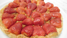 Tarte aux fraises à la crème d'amandes