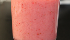 Smoothie banane et fraises