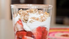 Trifle fraises et muesli