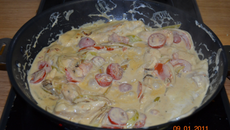 Blanc de poulet à la crème de moutarde