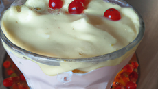 Crème glacée aux groseilles