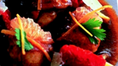 Lapin sauté au pamplemousse