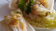 Effiloché d'endives aux Saint-Jacques