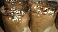 Soupe au chocolat, glace vanille