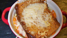 Gratin de carottes au curry et au pain d'épice en petites cocottes !