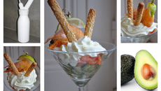 Verrine de saumon fumé à la chantilly de wasabi