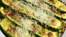 Courgettes à la parmesane