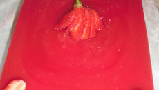 Bavarois aux fraises et fromage blanc