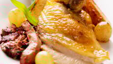 Pintade au foie gras