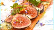 Tarte fine figues et Fourme d'Ambert