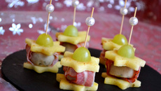 Bouchées aux pommes, boudin de Liège et lard fumé