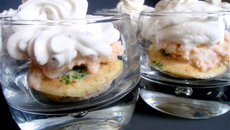 Homard à la chantilly en verrines