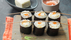 Maki à la truite "sésame-citron vert"