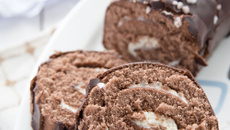 Bûche de Noël chocolat et vanille