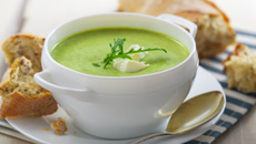 Soupe de courgettes au St Môret