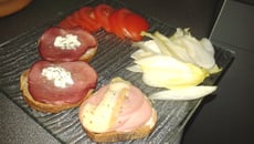 Tartines bacon / st morêt