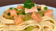 Pâtes au saumon fait maison