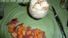 Purée de figues & émulsion de ricotta en verrines