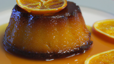 Fondant à l'orange en croûte caramélisée