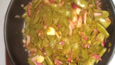 Wok d'haricots plats