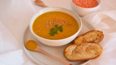 Soupe de lentilles corail rapide