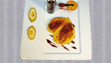 Blinis de bananes caramalisées au mélange des indiens Mapuche