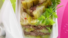 Terrine de poireau et queue de bœuf aux herbes