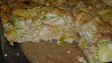 Lasagnes saumon-poireau