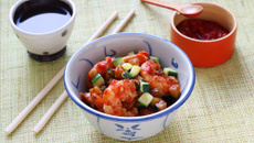 Crevettes sautées épicées