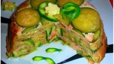 Terrine de courgettes et saumon fumé