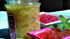 Confiture rhubarbe kiwi