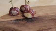 Marrons au confit de figues et jambon cru