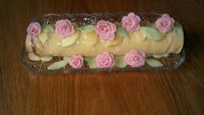 Bûche aux pommes maison