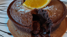 Soufflé au chocolat et à l'orange