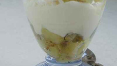Pommes en verrine au parfum de violette