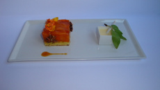 Comme une Tatin....abricots, cannelle, thé noir pain d'épices, et crème anglaise à l'amande fraîche