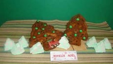 Sapins de Noël au jus de clémentine et pépites de chocolat